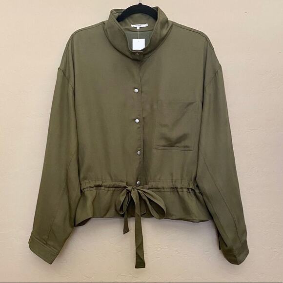 NWT Tularosa Avery Stand Collar Jacket in Green - Picture 5 of 10